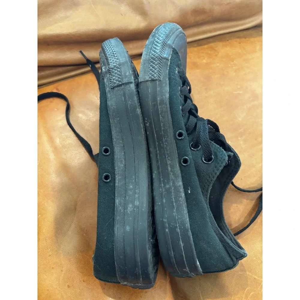 Converse Chuck Taylor All Star Low Top 7 Mens 9 Womens Black Monochrome